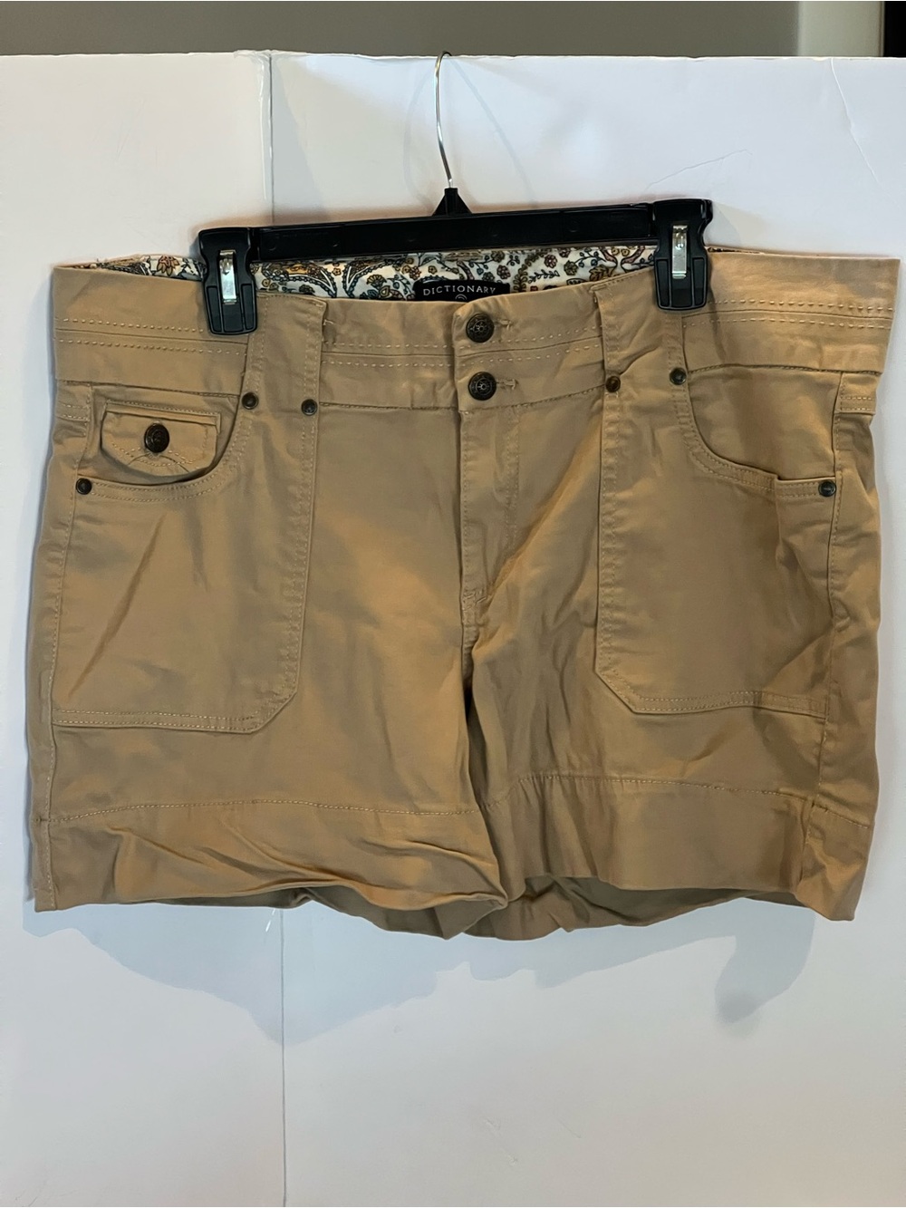 Dictionary Khaki Shorts